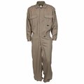 Mcr Safety FR, Deluxe FR Coverall Westex Ultrasoft Tan, XL DCWUTXL